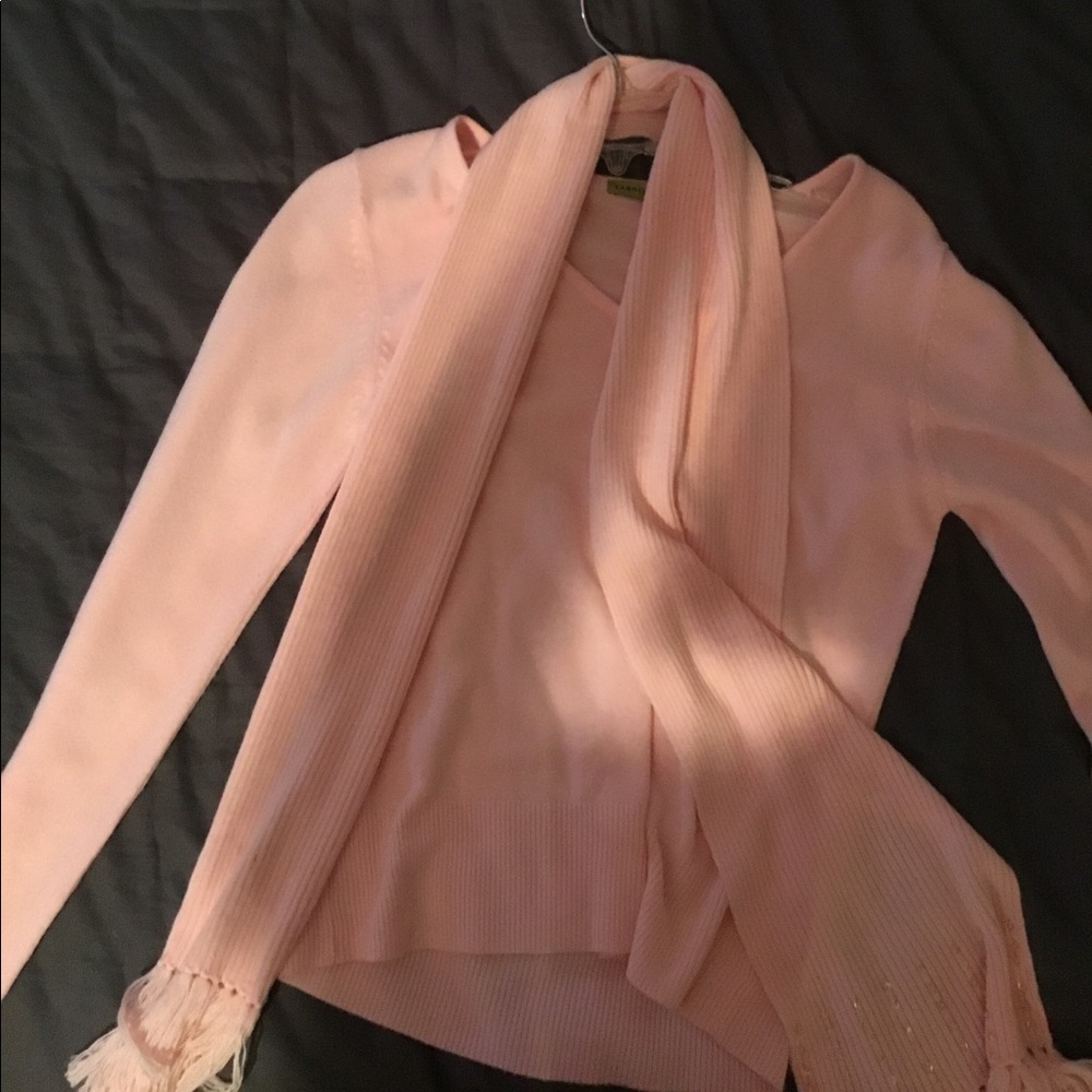 Pink long sleeve blouse